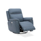 Sawyer Marine Leather Swivel Glider with Power Headrest, Lumbar, Heat & Massage