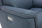 Sawyer Marine Leather Swivel Glider with Power Headrest, Lumbar, Heat & Massage