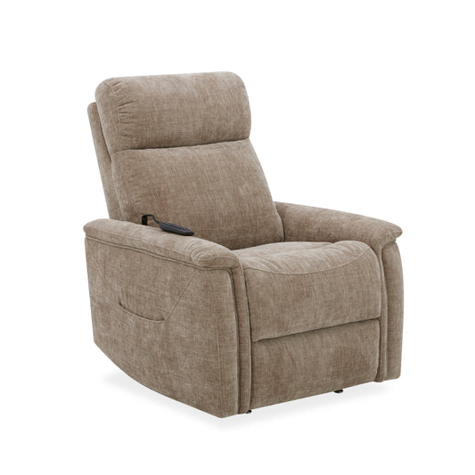 Luma Petite Sable Fabric Petite Power Lift Recliner with Power Headrest, Lumbar, Heat & Massage