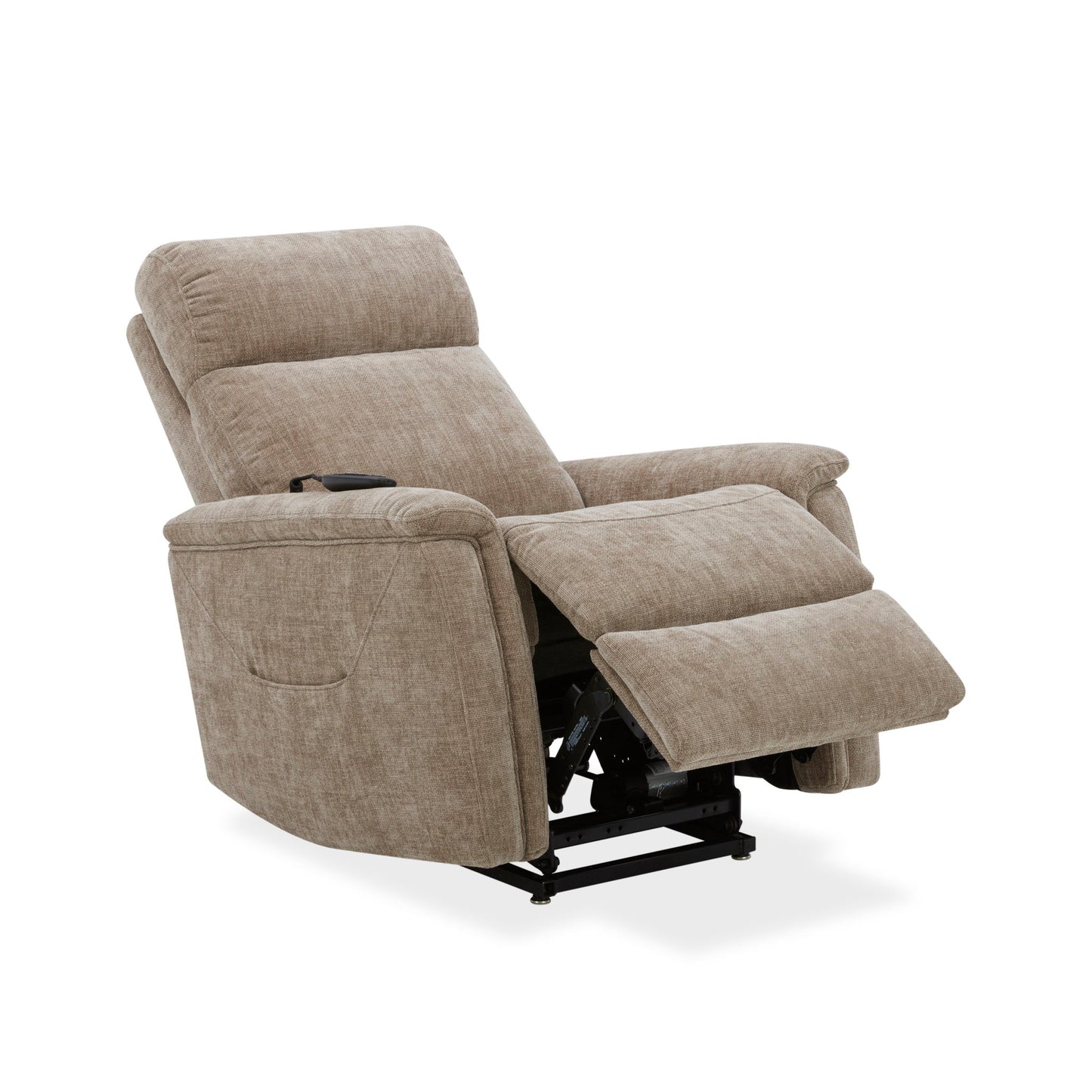 Luma Petite Sable Fabric Petite Power Lift Recliner with Power Headrest, Lumbar, Heat & Massage