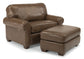 Thornton Leather Cocktail Ottoman