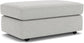 Vail Fabric Cocktail Ottoman with Casters