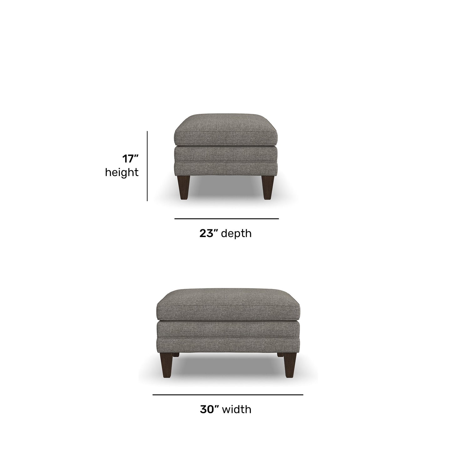 Eleanora Fabric Ottoman