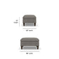 Eleanora Fabric Ottoman