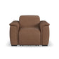 Camden Dusty Taupe Leather Power Recliner with Power Headrest