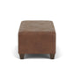 Cascade Fabric Rectangular Cocktail Ottoman