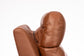 Refined Hickory Leather Perfect Match Power Swivel Gliding Recliner with Power Headrest & Lumbar