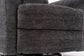 Sophisticated Steel Fabric Perfect Match Swivel Gliding Recliner