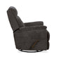 Sophisticated Steel Fabric Perfect Match Swivel Gliding Recliner