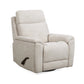 Refined Pearl Fabric Perfect Match Swivel Gliding Recliner