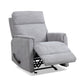 Compact Moon Gray Fabric Perfect Match Gliding Recliner