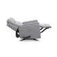 Compact Moon Gray Fabric Perfect Match Gliding Recliner