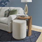 Lyra Fabric Pouf Ottoman