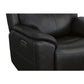 Crew Raven Leather Power Recliner with Power Headrest & Lumbar