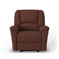 Plush Fabric Power Gliding Recliner with Power Headrest & Lumbar