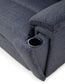 Plush Fabric Gliding Recliner