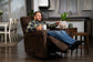 Classic Buffalo Fabric Perfect Match Gliding Recliner