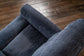 Classic Nocturne Fabric Perfect Match Power Gliding Recliner with Power Headrest & Lumbar