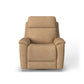 Refined Leather Power Swivel Gliding Recliner with Power Headrest & Lumbar