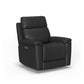 Refined Leather Power Swivel Gliding Recliner with Power Headrest & Lumbar