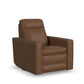 Dutch Cortado Leather Power Swivel Gliding Recliner with Power Headrest, Lumbar, Heat & Massage