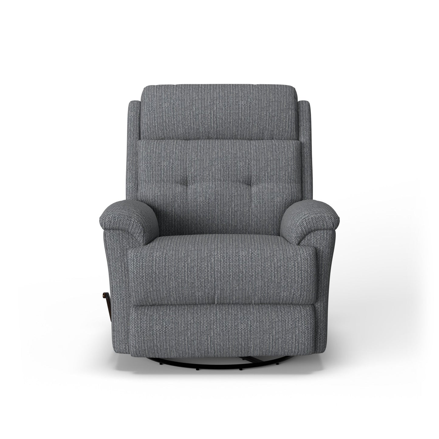 Sophisticated Fabric Swivel Gliding Recliner