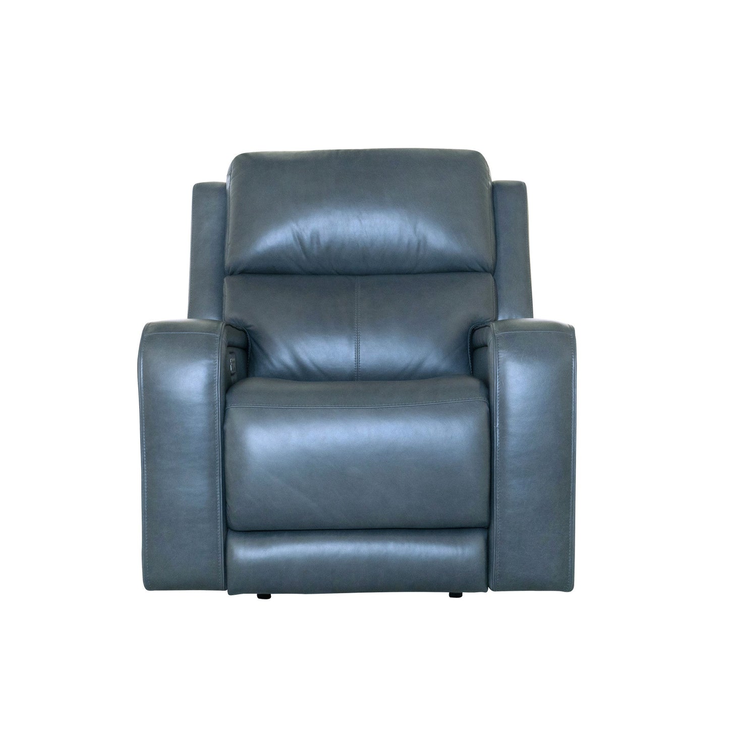 Oasis Storm Leather Power Recliner with Power Headrest, Lumbar, Heat & Massage