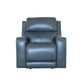 Oasis Storm Leather Power Recliner with Power Headrest, Lumbar, Heat & Massage
