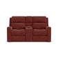 Score Fabric Power Reclining Loveseat with Console & Power Headrests & Lumbar