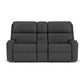 Rio Leather Reclining Loveseat with Console