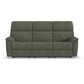 Porter Fabric Power Reclining Sofa with Console, Power Headrest, & Lumbar