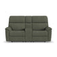 Porter Fabric Power Reclining Loveseat with Console, Power Headrest, & Lumbar