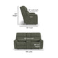 Porter Fabric Power Reclining Loveseat with Console, Power Headrest, & Lumbar