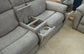 Porter Fabric Power Reclining Loveseat with Console, Power Headrest, & Lumbar
