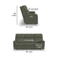 Porter Fabric Power Reclining Sofa with Console, Power Headrest, & Lumbar