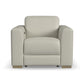 Aurora Coconut Milk Leather Power Recliner with Power Headrest