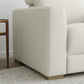 Aurora Coconut Milk Leather Power Recliner with Power Headrest