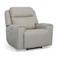 Barnett Gray Matters Leather Power Recliner with Power Headrest & Lumbar