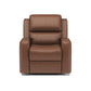 Linden Caramel Leather Power Recliner with Power Headrest & Lumbar