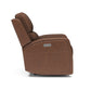 Linden Caramel Leather Power Recliner with Power Headrest & Lumbar