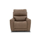 Carter Cappuccino Fabric Power Rocking Recliner with Power Headrest, Lumbar, Heat & Massage