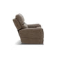 Carter Cappuccino Fabric Power Rocking Recliner with Power Headrest, Lumbar, Heat & Massage