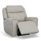 Barnett Gray Matters Leather Power Recliner with Power Headrest & Lumbar