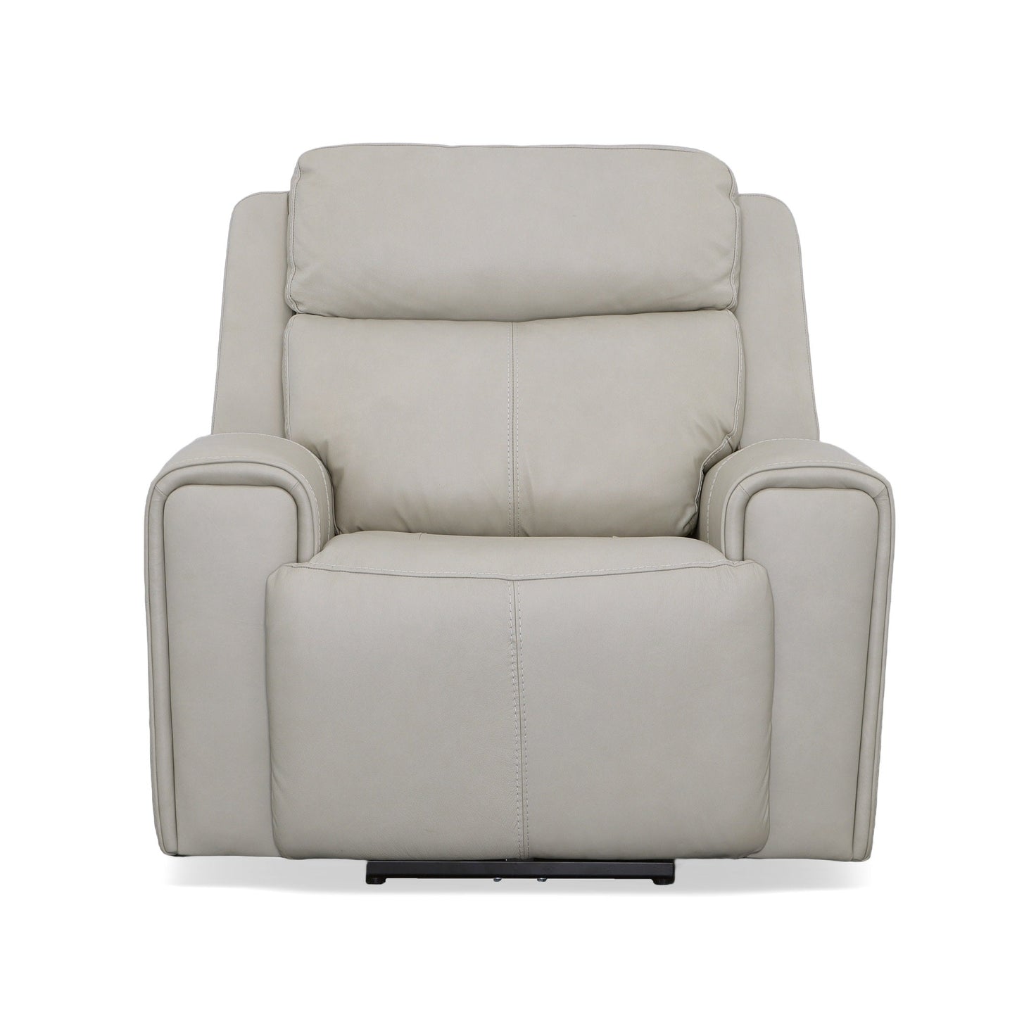 Barnett Gray Matters Leather Power Recliner with Power Headrest & Lumbar