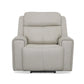 Barnett Gray Matters Leather Power Recliner with Power Headrest & Lumbar