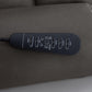 Carter Smoke Fabric Power Rocking Recliner with Power Headrest, Lumbar, Heat & Massage
