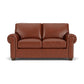Carson Leather Loveseat