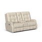 Devon Fabric Power Reclining Loveseat with Console