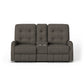 Devon Fabric Power Reclining Loveseat with Console & Power Headrests