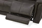 Ranger Rustic Brown Leather Power Reclining Loveseat with Power Headrest, Lumbar, Heat & Massage